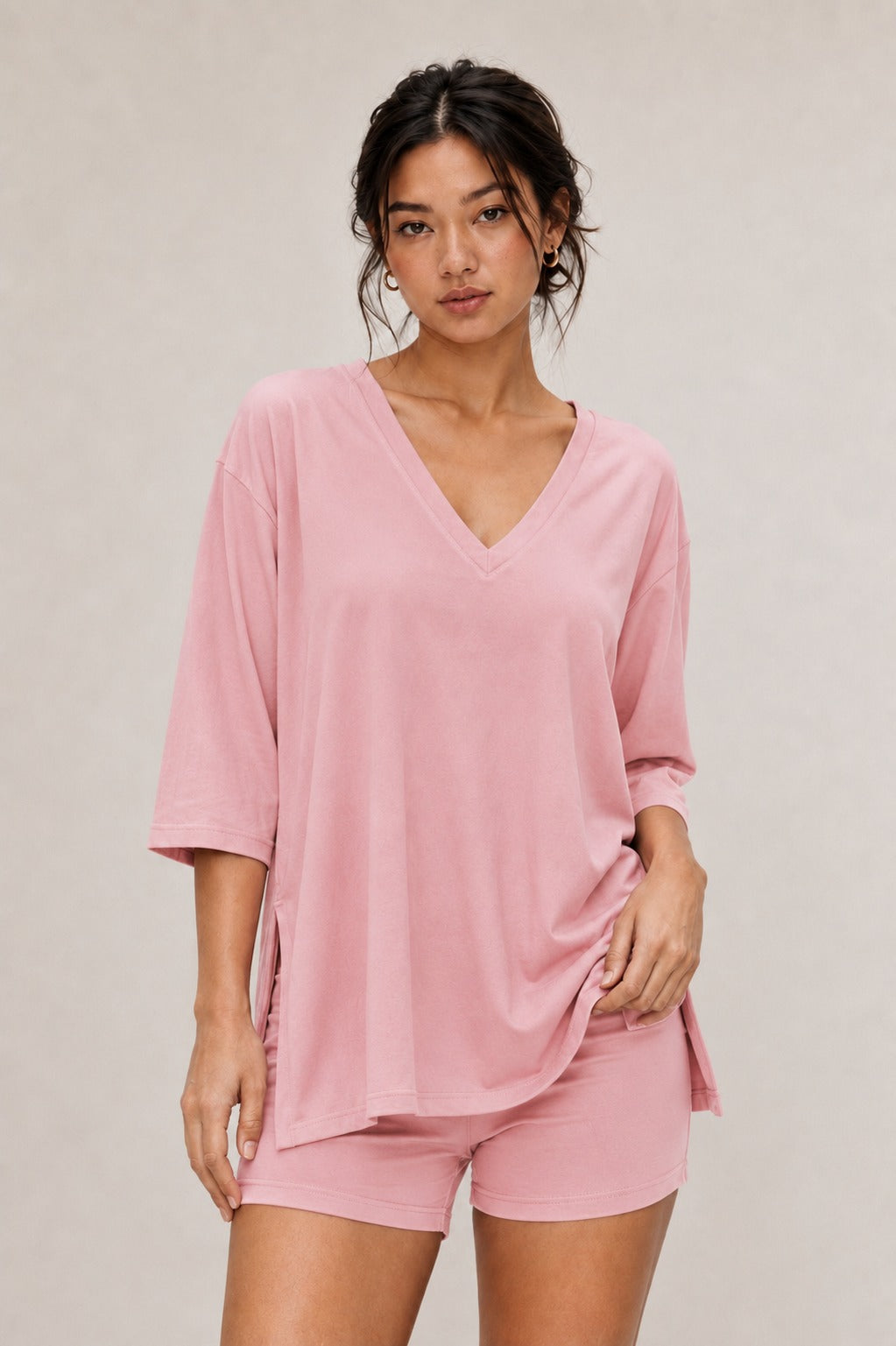 Ilva Set in Dusty pink, front view