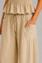 Ondine Shirred Wide Leg Set