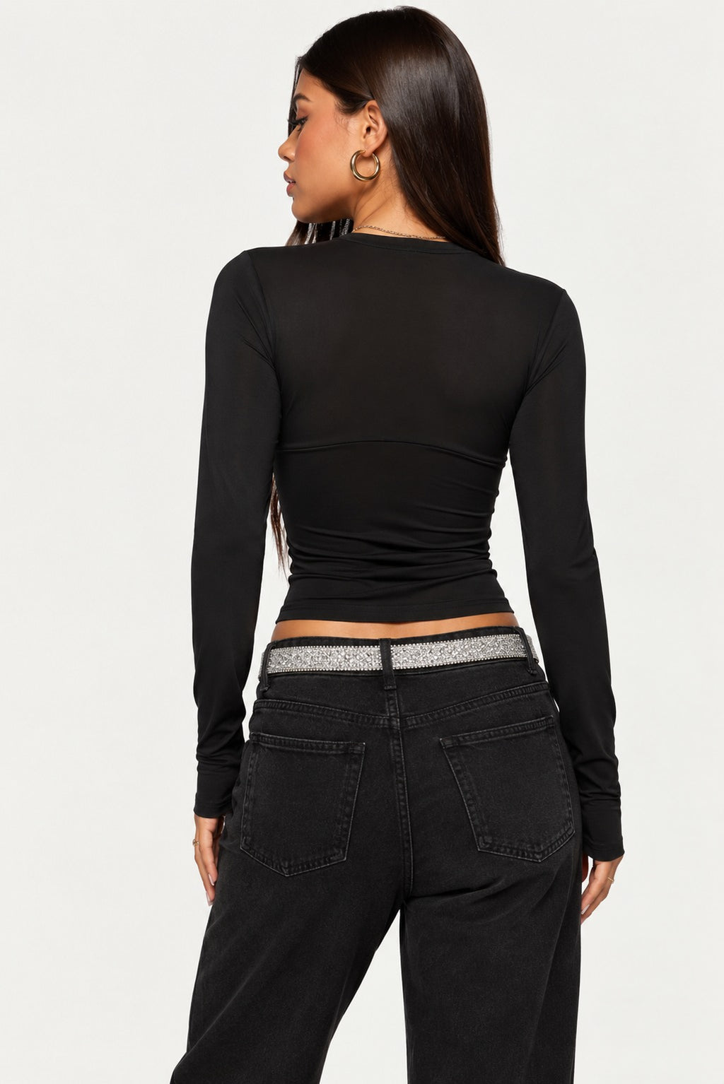 Devyn Vintage Print Long Sleeve Top